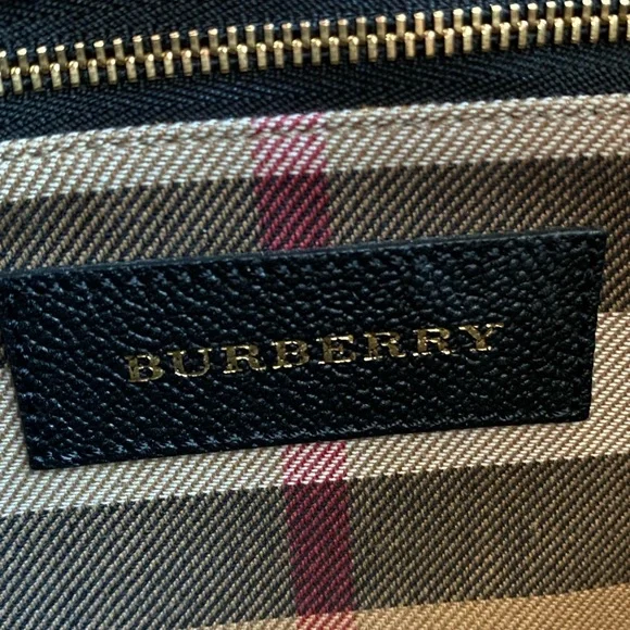 BURBERRY Elmstone Black Leather Hobo Bag - Picture 2 of 10